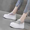 Sunday Autumn New Thick-soled Inner Height Increase Casual Versatile Net Shoes Female Student Shoes