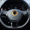 Автомобильный Стайлинг рулевое колесо эмблема декоративное кольцо аксессуары чехол для Volkswagen VW Golf 4 5 Polo Jetta Mk6 чехлы