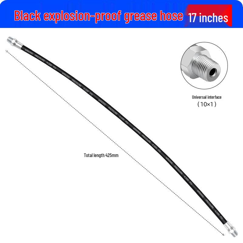 Excavator Oil Leak-Proof Grease Gun Tip: Flat & Sharp Mouth, Thickened Universal Tube, Pneumatic Soft/Hard Tube Accessories.