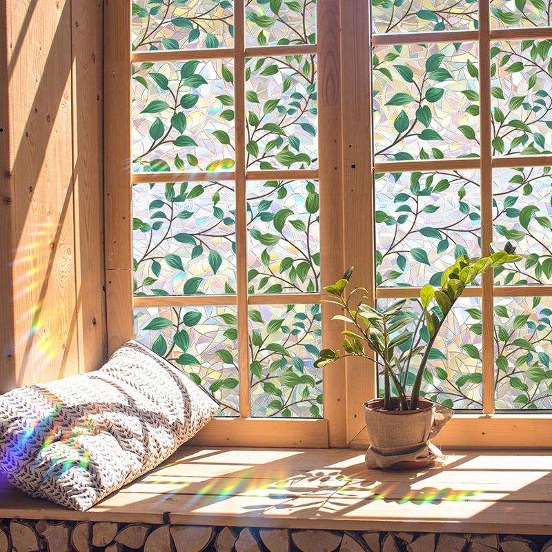 Stained Glass Window Film Window Privacy Film Daisy Window Sticker Vinyl Glass Window Films Home Aesthetic Decor Room Decor