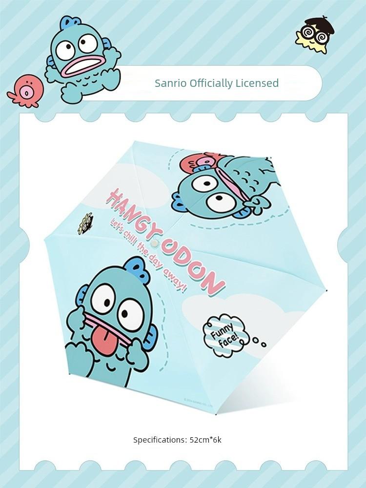 Sanrio Melody Umbrella Child Sun-Proof Female Cute Foldable Student Girl Dual-Use Sun Parasol