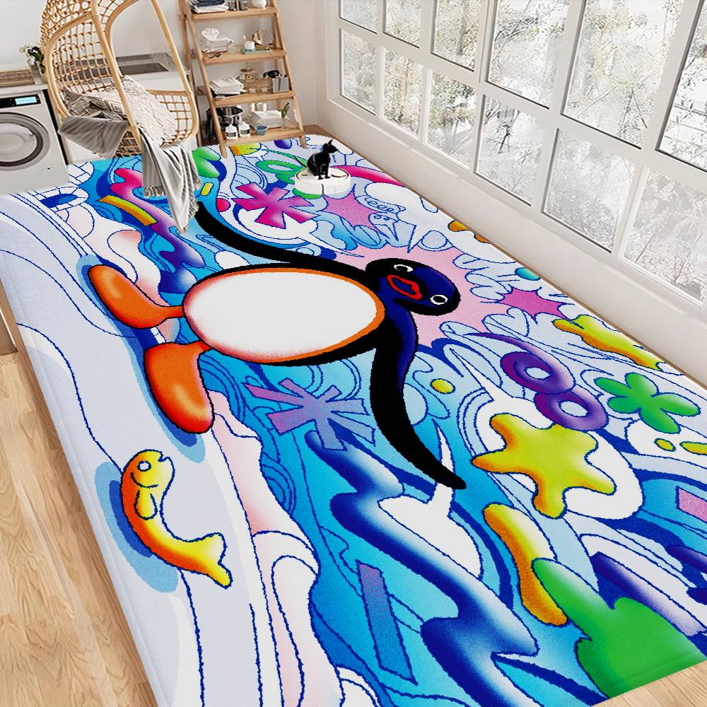 Cartoon Pinguin Anime Floor Mat Nordic Style Home Doormat Bathroom-Toilet Mats Bedroom Hotel Decor Mat