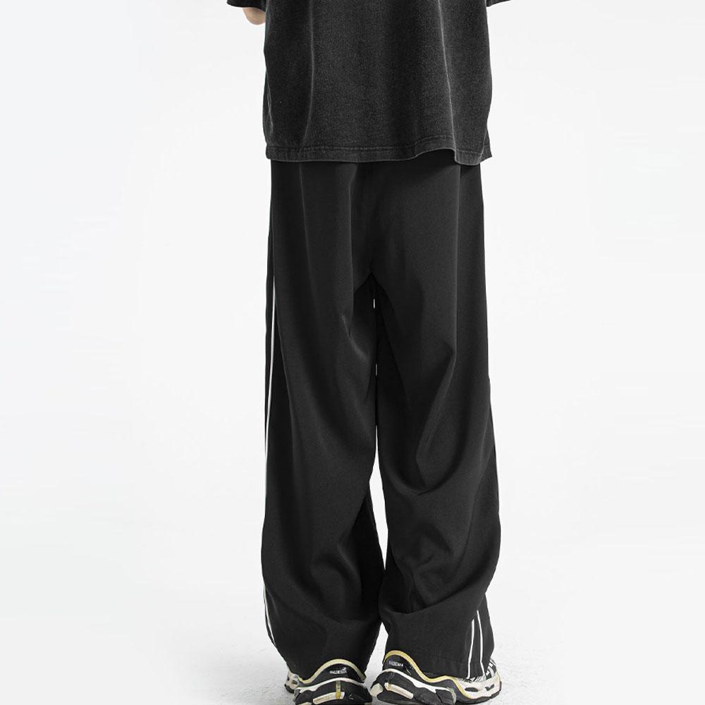 Мужские винтажные мешковатые повседневные спортивные штаны в полоску Y2K, летние спортивные брюки-карго в Японии, корейская осенняя одежда, уличная одежда, брюки