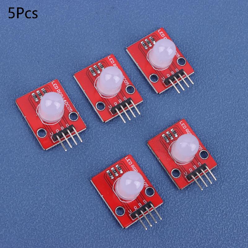 5 шт. 10 мм Полноцветный Трехцветный Совместимый RGB светодиодный модуль 140C5 Электронные строительные блоки для Arduino DIY Стартовый набор
