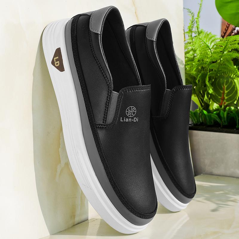 Мужские кроссовки для бега без застежек, кроссовки для студентов, черные кроссовки для скейтбординга, большие размеры