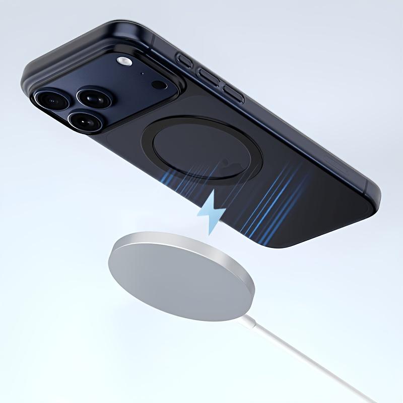 Полупрозрачный магнитный чехол для телефона Apple iPhone 17/17 Pro/17 Pro Max, поддерживает беспроводную зарядку и устойчив к падениям.