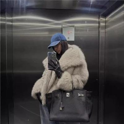 Экологически чистое пушистое полупальто, искусственный мех, однотонное, теплое и модное, новая модель