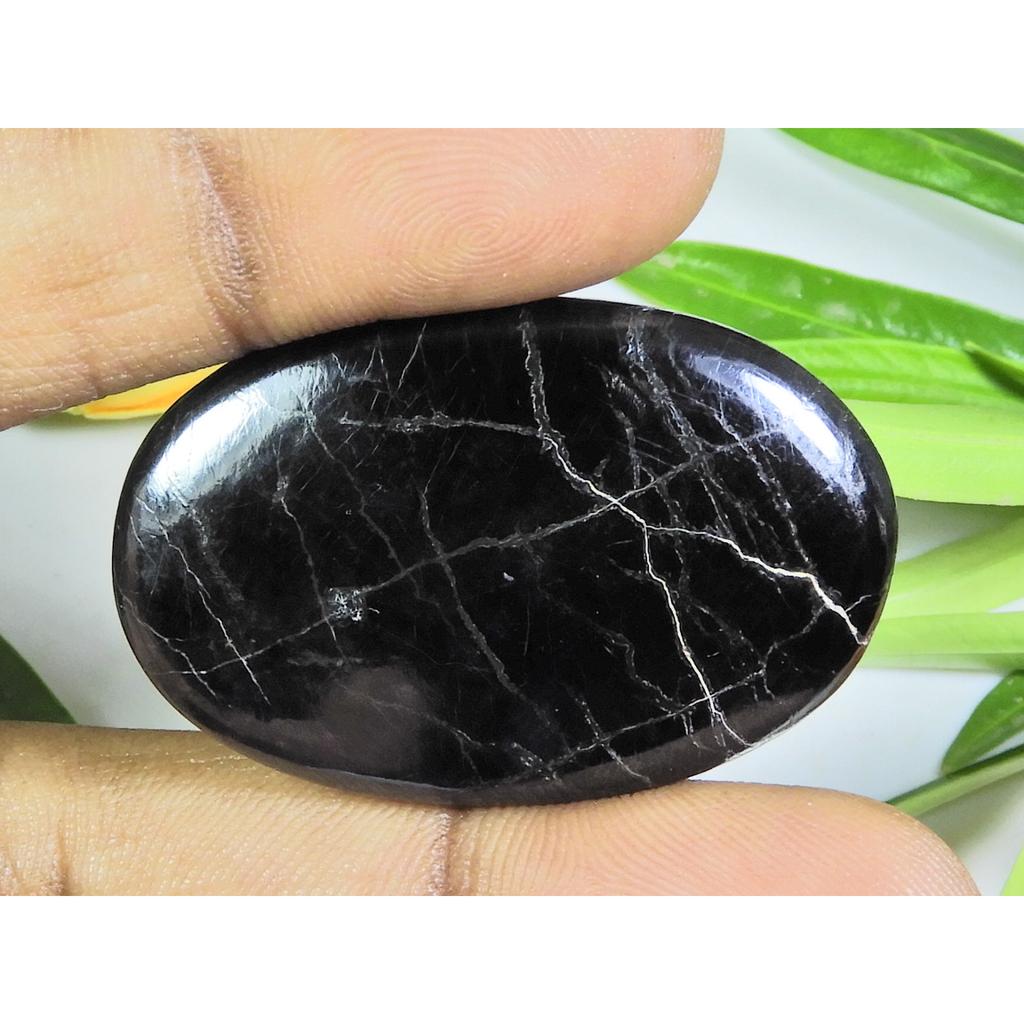 77Cts. Натуральный пурпурит овальный кабошон россыпью ювелирный камень 26X41X06 MM B-229