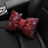 1 шт. Алмазная подушка для шеи автомобиля с бантом, Автомобильный подголовник, Поддержка сиденья, Подушки для поясницы, Автомобильные аксессуары для женщин