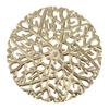 Gold Wall Art Set Iron Exquisite Tree Branch Round Shape Hollow Design Metal Wall Hanging