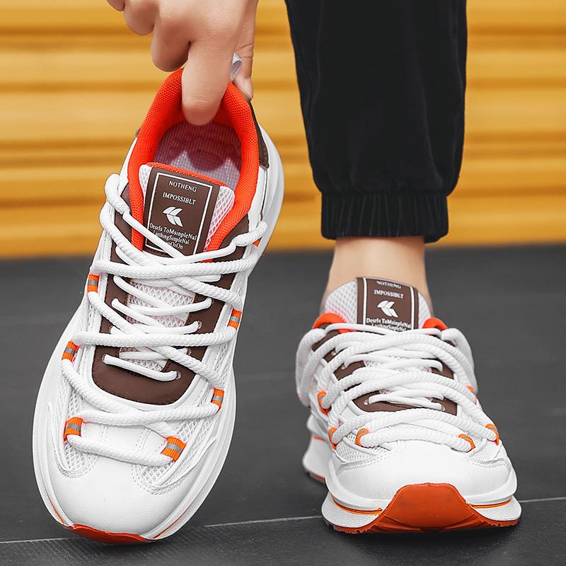 Лоферы Обувь для мужчин Вентилируемые повседневные кроссовки Мужские кроссовки Спорт и отдых Толстая подошва Износостойкие Универсальная мода