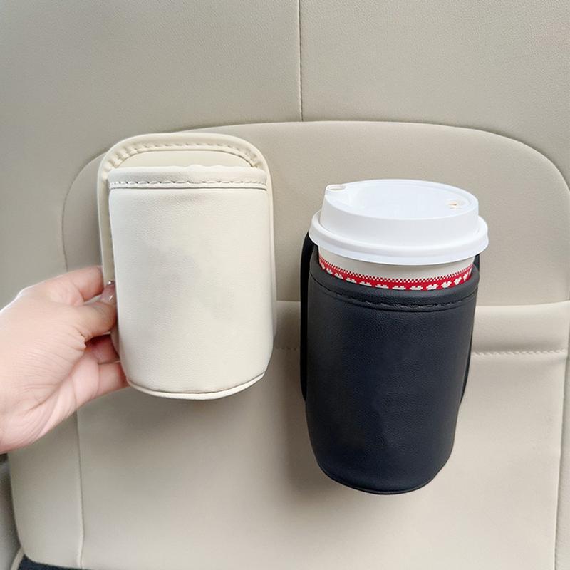 Car Window Cup Holder Cute Car Cup stand Automotive Cup Holders Back Seat Organizer Truck Leather Cup Holder For Beverage Cups