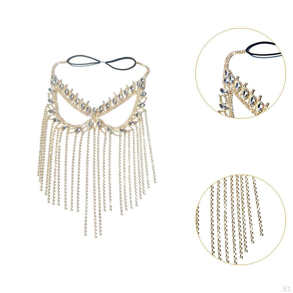 Маска с кисточками из стразов Блестящая для женщин Косплей Музыкальный фестиваль Марди Гра