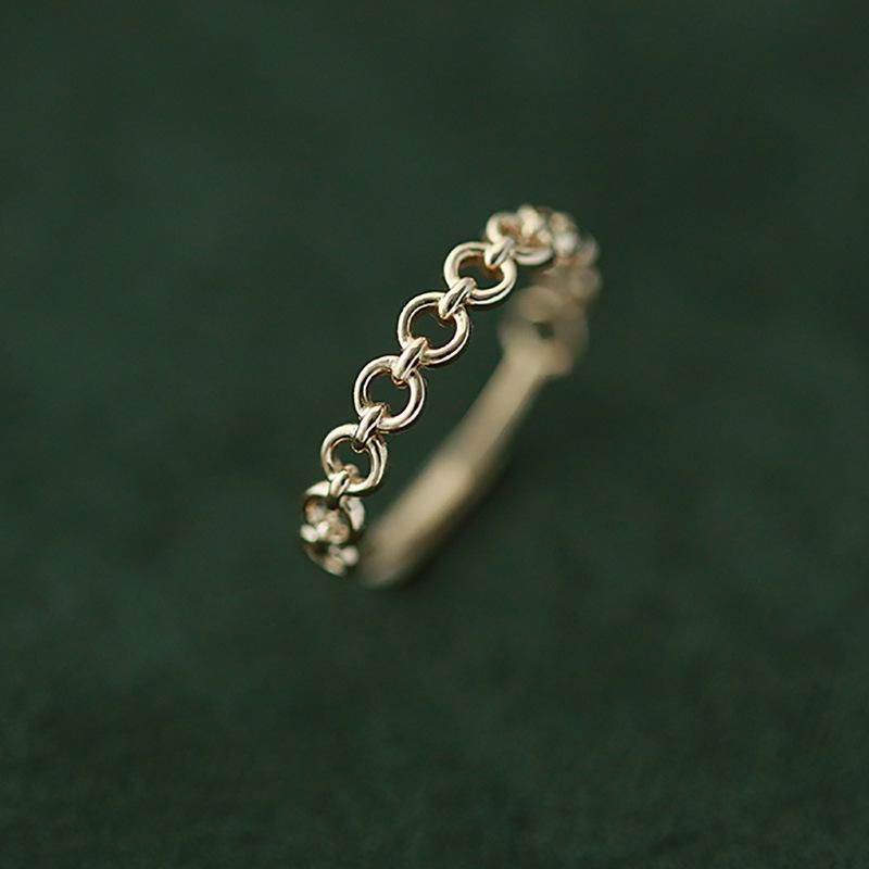 Стильное белое корейское разомкнутое кольцо из серебра 925 пробы - женское легкое роскошное составное кольцо на мизинец