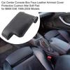 Автомобильный центральный консольный ящик из искусственной кожи, чехол на подлокотник, защитный коврик, мягкая накладка для моделей BMW E46 1999-2004 гг.