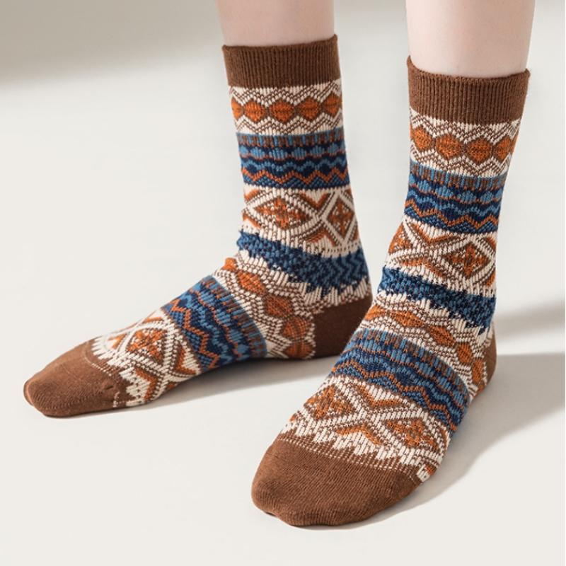 Женские носки Осенние и зимние вязаные мягкие носки для женщин