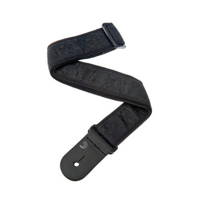 Ремень для гитары, плетеный, 50B01, черный атлас D'Addario