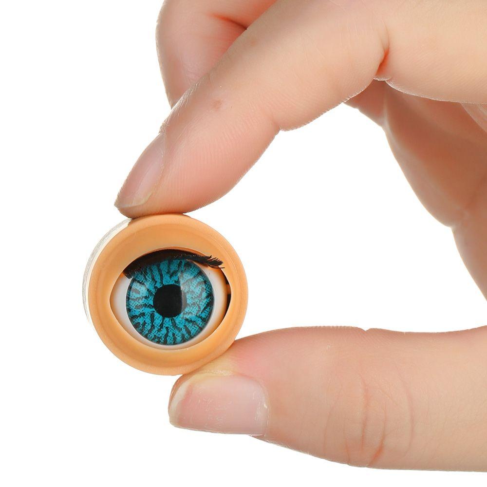 Аксессуары для глаз куклы Глазные чипы для кукол Подвижные глазные яблоки для кукол Глаза для кукол Сделай сам Симуляция активного глазного яблока с ресницами