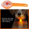 LED Dog Collar Light Pendant TPU ABS IPX7 Waterproof 3 Light Modes USB Rechargeable Dog Safety Light for Pet Bag Bike