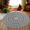 Round Table Cover Bohemia Indian Mandala Table Cloth Fabric Table Cloth Mediterranean Style Kitchen Round TableCloth Boho
