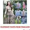 Long Elephant Pants Adjustable Elastic High Waistband Strap Loose Leg Unisex Man Women Print Thailand Casual Streetwear Bohemian Retro Vintage Boho