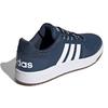adidas Neo Hoops 2.0 Кроссовки унисекс с круглым носком, на шнуровке, низкие, из синтетической кожи, в стиле ретро, для баскетбола, сине-белые FY8631