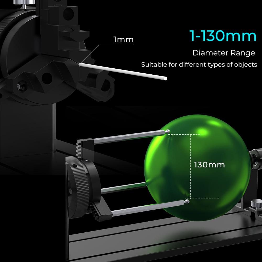 Creality Rotary Kit Pro 3 в 1, вращающийся ролик с челюстями, многофункциональная насадка для лазерного гравера, предназначенная для