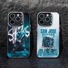 Чехол для телефона O-San Jose Sharks для iPhone 17,16,15,14,13,12,Pro MAX Белый Матовый Ударопрочный Чехол