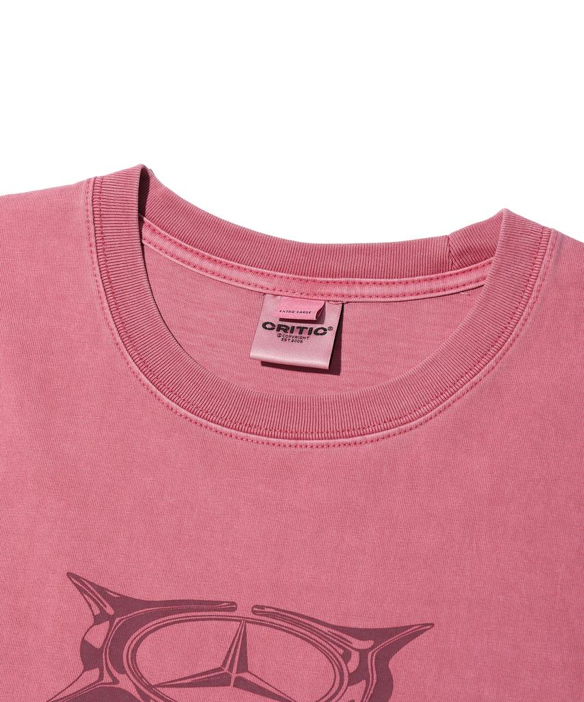 CRITIC Pigment Racing Critic Car T-Shirts Pink