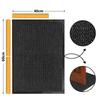 New 40x60cm Door Mat Super Absorbent Rubber Washable Door Mat Dirt Trapper Entrance Rug Front Door