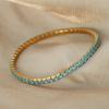 Light Luxury Multicolor Zircon Elastic Wire Bracelet Claw Clasp Niche Cuff Bracelet Jewelry