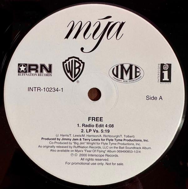 12-дюймовая пластинка MYA Free INTR102341 Interscope Reco 2000 US Rap HipHopRB Б/у