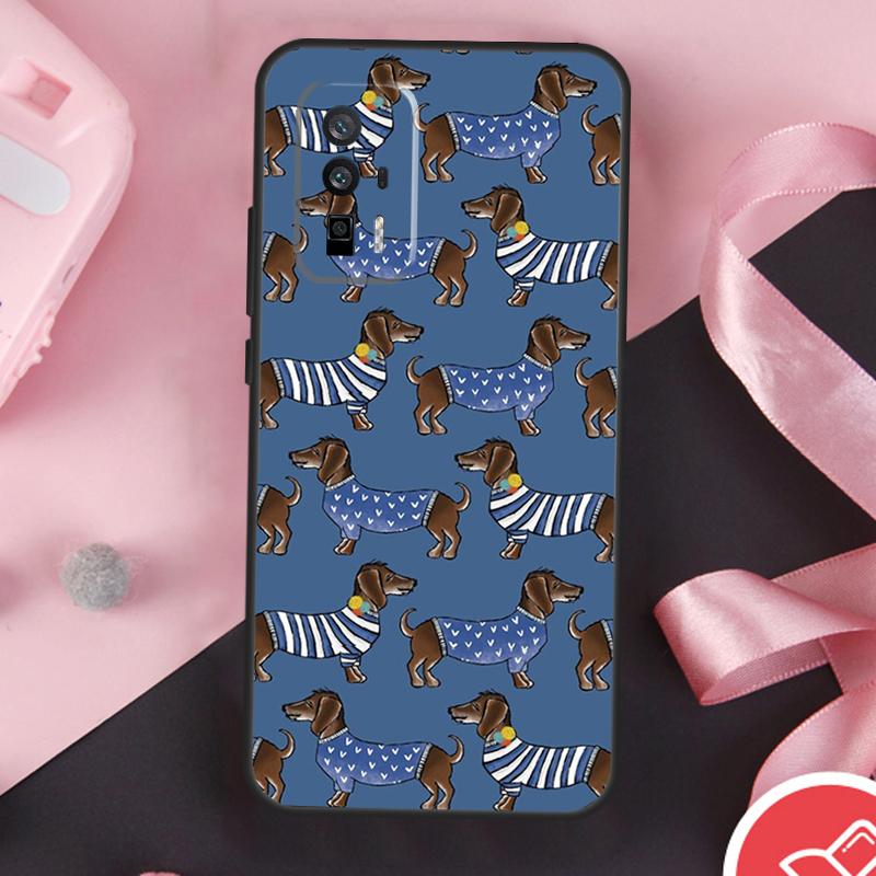 Чехол для телефона POCO F6 X6 X3 X5 M6 Pro F3 F5 M5s Xiaomi 14 Ultra 13 12 Lite 11T 12T 13T Pro с изображением таксы