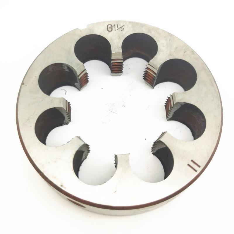 Круглая плашка BSP для водопроводных труб 1/2"-3/4"-5/8"-7/16"-8"-4"-2" HSS