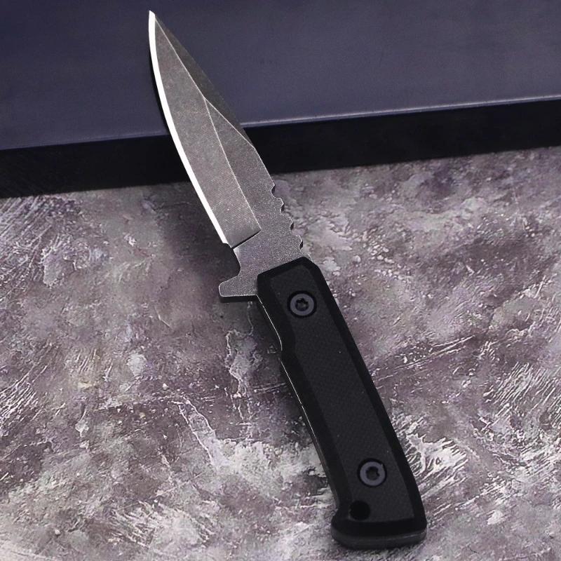 2024 new 440C stainless steel mini pocket straight knife,EDC outdoor camping knife, high quality multi-function knife