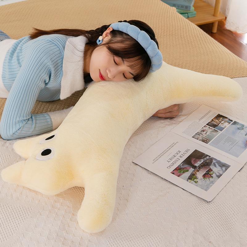 Милый котенок длинная подушка-валик дофаминовая плюшевая игрушка детская кукла для сна успокаивающая кукла