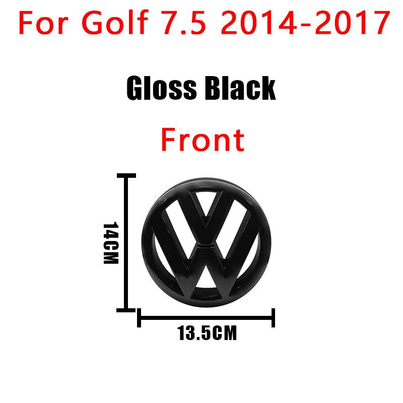 YKPSC1 1Pcs VW 3D Car Cover Front Grille Badge Rear Trunk Emblem Decals Accessories For Volkswagen Golf 7 7.5 MK7 MK7.5 GTI R Rline GTD