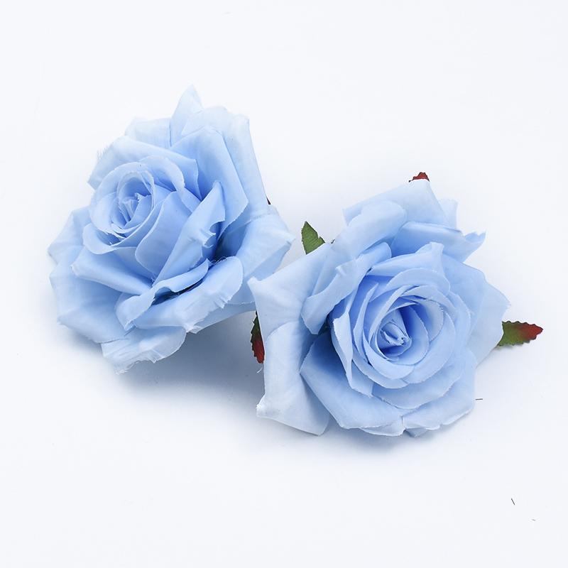 50/100pcs Silk Roses Flowers Wall Room Accessories Festival Car Decoration Home Wedding Cheap Artificial Plants Bride Brooch Diy