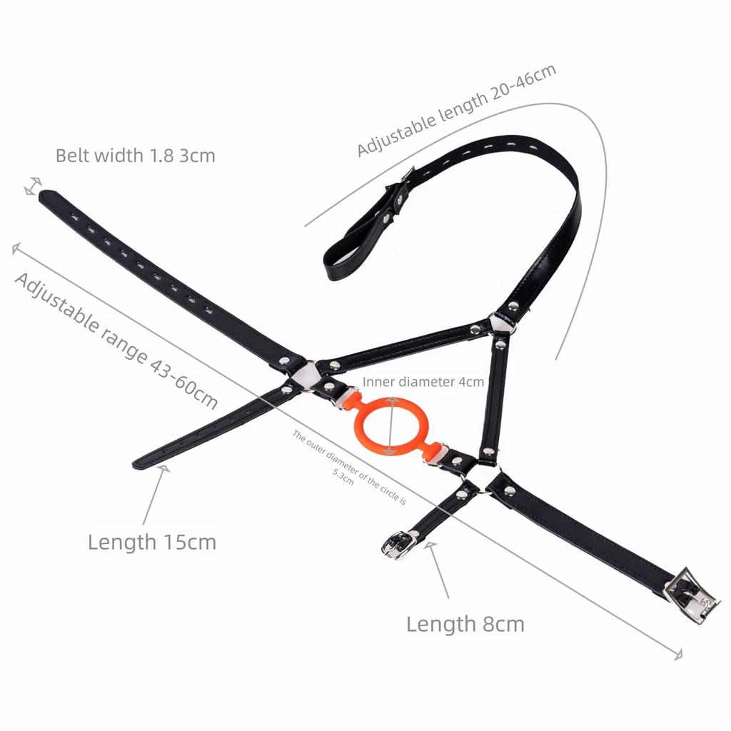 PU Leather Head Harness Mouth Mask Breathe Ball Bondage Restraint Mouth Gag Mask Cosplay Sex Toys For Couple Sex Product