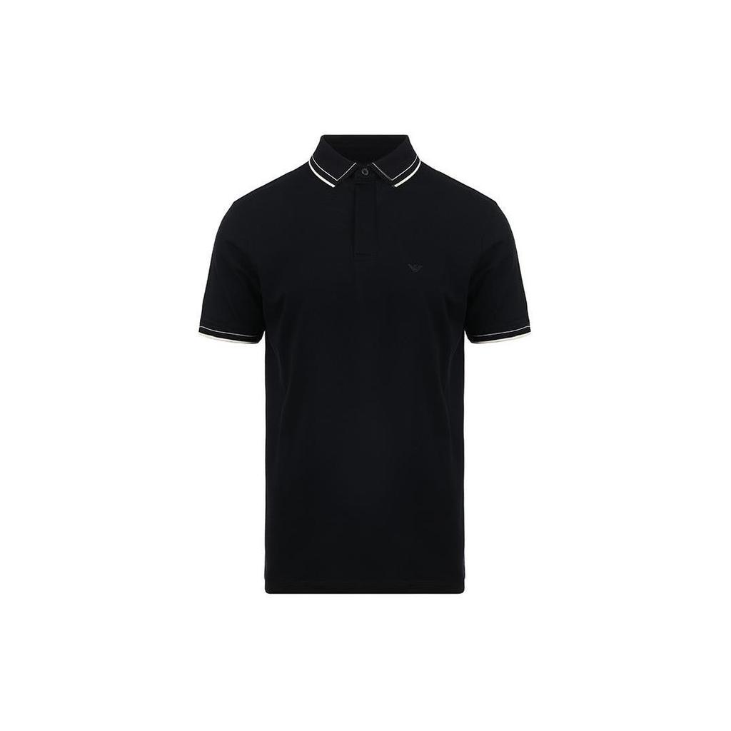 EMPORIO ARMANI Logo Embroidered Short Sleeved Polo Shirt 3D1FM6-1JTKZ-0920