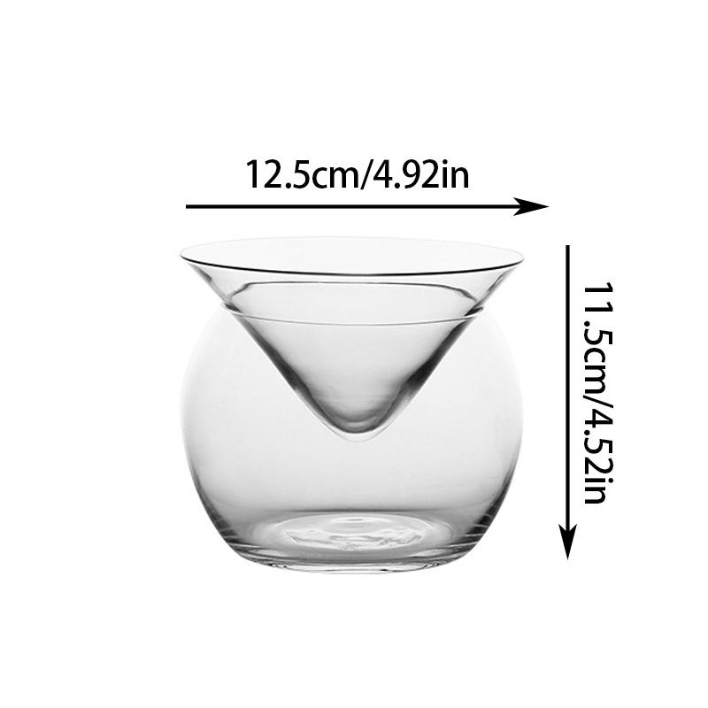 Треугольный коктейльный бокал со льдом и хрусталем для вина Бокал для мартини Молекулярный стакан для коктейля