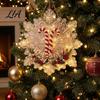 Sparkling Snowflake Craft Projects Christmas Faux Pearl Painting Suncatcher Art Kit, Acrylic Shape Board DIY Beading Ornaments with Lace Edge,