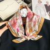 70% Cotton 30% Silk Scarf Folral Women Hijab Bandana Foulard Female Headband Pashmina Scarves Echarpe Shawl Wrap Pashmina Luxury