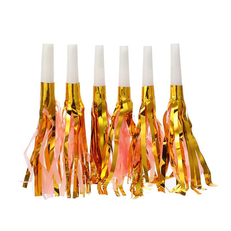 6 шт. металлическая фольга и пластиковый ручной помпон для вечеринки в честь футбола, декор, помпон для черлидинга