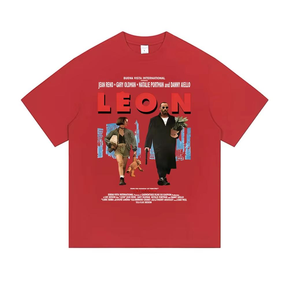 Classic Movie Leon The Professional Tshirt Men Women Casual Cotton Vintage Tshirts Mens Hip Hop Gothic Rock T Shirt