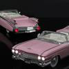 1/24 Cadillac Eldorado Винтажная Ретро Игрушка для Детей Литой Металлический Миниатюрный Модель Инерционный Звук и Свет Коллекция Подарок Мальчикам