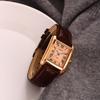 Retro-Style Simple Small Square Watch with Roman Numerals, Trendy and Artistic Quartz Movement Wristwatch