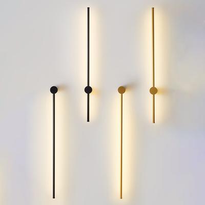 Скандинавский Современный Светодиодный Удлиненный Настенный Светильник Гостиная Спальня Прикроватная Декоративная Лампа Зеркало для Ванной Лестница Минималистичный Дизайн Светильники