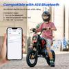 A14 Kids ELECTRIC DIRT BIKE 14 Inch 500W Motor 36V5.2Ah Battery 20-22km Range Shock Absorption, Bluetooth LED Lights