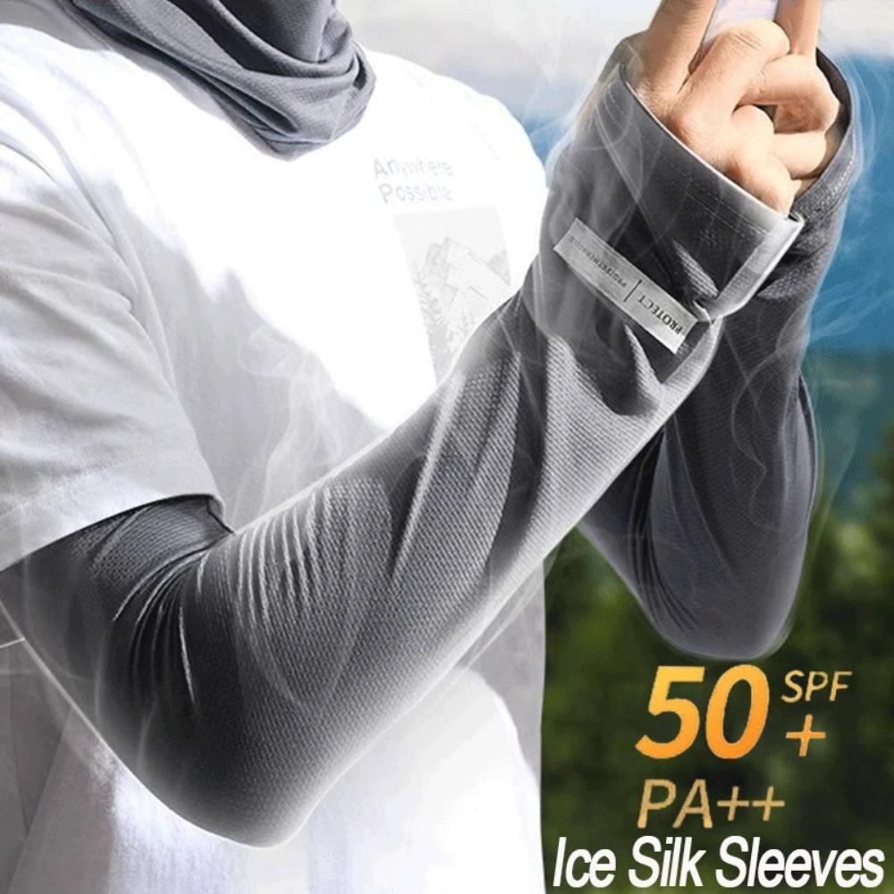 Breathable Arm Sleeves Ice Silk Hand Protector Cove New Long Arm Glove Summer
